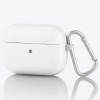 ELECOM AirPods Pro用TOUGH SLIMケース 2019年発売モデル用 有線・ワイヤレス充電両対応 カラビナ付 ホワイト AVA-AP2TSWH