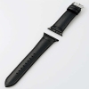 ELECOM ハイブリッドレザーバンド Apple Watch(40・38mm)用 バンドサイズ135〜185mm ブラック AW-40BDLHVBK