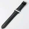 ELECOM ハイブリッドレザーバンド Apple Watch(44・42mm)用 バンドサイズ145〜200mm ブラック AW-44BDLHVBK