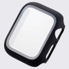 ELECOM フルカバーケース プレミアムガラス Apple Watch SE・6・5・4(40mm)用 AW-40CSPCGBK