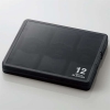 ELECOM クリアカードケース SDカード用 12枚収納 インデックス・ナンバーラベル付 ブラック CMC-06NSD12