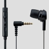 ELECOM 【限定特価】マイク付モノラルヘッドホン 片耳タイプ スマートフォン用 密閉型 耳栓タイプ コード長1.2m ブラック EHP-MC3520BK