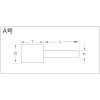 ナニワ研磨 NPパック 軸付砥石 WA A 13×25×3 NP-2516