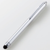 ELECOM タッチペン 超感度タイプ ペン先約6mm シルバー P-TPC02SV