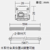 DAIKO LED一体型間接照明 《Slim Line Light》 防雨・防湿型 拡散・非調光タイプ AC100V専用 L600mm 昼白色 電源内蔵 LED一体型間接照明 《Slim Line Light》 防雨・防湿型 拡散・非調光タイプ AC100V専用 L600mm 昼白色 電源内蔵 LZW-91604WTE 画像3