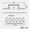 DAIKO LED一体型間接照明 《Tape Line》 什器取付専用 縦曲げタイプ DC24V専用 L1510mm 電球色(3000K) 電源別売 LED一体型間接照明 《Tape Line》 什器取付専用 縦曲げタイプ DC24V専用 L1510mm 電球色(3000K) 電源別売 LZY-92875YT 画像3