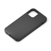 PGA iPhone 12/12 Pro用 シリコンスリムケース ブラック PG-20GSC01BK