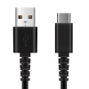 PGA 充電/通信 やわらかケーブル USB-AtoUSB-C 0.5m ブラック 充電/通信 やわらかケーブル USB-AtoUSB-C 0.5m ブラック PG-YWCA05BK 画像3