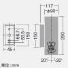 DAIKO LEDブラケットライト 防雨形 シリンダー型 φ50ダイクロハロゲン50W形40W相当 E11口金 調光 ランプ別売 シルバーサテン LEDブラケットライト 防雨形 シリンダー型 φ50ダイクロハロゲン50W形40W相当 E11口金 調光 ランプ別売 シルバーサテン LZW-92355XS 画像2