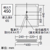 DAIKO LEDスクエアベースライト 4灯タイプ 埋込形・空調ダクト回避型 ルーバー □450タイプ 10000lmクラス FHP45W形超高出力型×3灯相当 非調光 昼白色 LEDスクエアベースライト 4灯タイプ 埋込形・空調ダクト回避型 ルーバー □450タイプ 10000lmクラス FHP45W形超高出力型×3灯相当 非調光 昼白色 LZB-92731XW+LZA-92703W*4 画像2