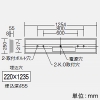 DAIKO 非常用LED長形ベースライト 40形 埋込形 幅220mm 2500lmクラス FHF32形定格出力型×1灯相当 非調光 白色 非常用LED長形ベースライト 40形 埋込形 幅220mm 2500lmクラス FHF32形定格出力型×1灯相当 非調光 白色 LZE-93064XW+LZA-92820N 画像2