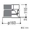 コイズミ照明 LEDダブルアシンメトリックダウンライト ウォールウォッシャー 2000・2500lmクラス HID35〜50W・FHT42W〜42W×2相当 埋込穴φ150mm 電球色 電源別売 LEDダブルアシンメトリックダウンライト ウォールウォッシャー 2000・2500lmクラス HID35〜50W・FHT42W〜42W×2相当 埋込穴φ150mm 電球色 電源別売 XD92558 画像2