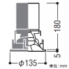 コイズミ照明 LEDウォールウォッシャーダウンライト 2000・2500lmクラス HID35〜70W・FHT42W〜42W×2相当 埋込穴φ125mm 配光角45° 電球色 電源別売 LEDウォールウォッシャーダウンライト 2000・2500lmクラス HID35〜70W・FHT42W〜42W×2相当 埋込穴φ125mm 配光角45° 電球色 電源別売 XD302521WL 画像2