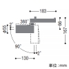 コイズミ照明 LEDシリンダースポットライト プラグタイプ 800lmクラス JR12V50W相当 調光 配光角15° 電球色(2700K) 白 LEDシリンダースポットライト プラグタイプ 800lmクラス JR12V50W相当 調光 配光角15° 電球色(2700K) 白 XS708709WA 画像2