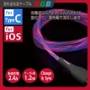日本トラストテクノロジー 流れる光ケーブル RGB for Type-C 流れる光ケーブル RGB for Type-C FLTRGBTC 画像2