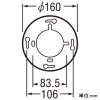 オーデリック LEDスポットライト フレンジタイプ 3灯タイプ R15 クラス2 JDR50W×3灯相当 LED一体型 電球色 連続調光タイプ ワイド配光 オフホワイト LEDスポットライト フレンジタイプ 3灯タイプ R15 クラス2 JDR50W×3灯相当 LED一体型 電球色 連続調光タイプ ワイド配光 オフホワイト OC257150R 画像3