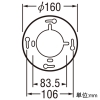 オーデリック LEDスポットライト フレンジタイプ R15 クラス2 3灯タイプ 白熱灯器具100W×3灯相当 LED電球一般形 口金E26 電球色 非調光タイプ 拡散配光 オフホワイト LEDスポットライト フレンジタイプ R15 クラス2 3灯タイプ 白熱灯器具100W×3灯相当 LED電球一般形 口金E26 電球色 非調光タイプ 拡散配光 オフホワイト OC257176LR 画像3