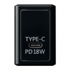 ヤザワ PD対応USBアダプター1ポート18W ブラック PD対応USBアダプター1ポート18W ブラック VFPD18BK 画像2