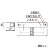 オーデリック LEDベースライト ≪SOLID LINE SLIM≫ 直付型 R15 クラス2 高光束タイプ 600mmタイプ Hf16W定格出力×2灯相当 LEDユニット型 昼白色 非調光タイプ オフホワイト LEDベースライト ≪SOLID LINE SLIM≫ 直付型 R15 クラス2 高光束タイプ 600mmタイプ Hf16W定格出力×2灯相当 LEDユニット型 昼白色 非調光タイプ オフホワイト OL291575R1B 画像2