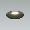 コイズミ照明 LEDパネルダウンライト ベースタイプ 高気密SB形 防雨・防湿型 白熱球60W相当 埋込穴φ75mm 散光配光 非調光 温白色 ブラック AD7002B35