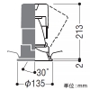 コイズミ照明 LEDユニバーサルダウンライト 深型 1500・2000lmクラス HID35W相当 埋込穴φ125mm 配光角30° 温白色 シルバーコーン・黒色枠 電源別売 LEDユニバーサルダウンライト 深型 1500・2000lmクラス HID35W相当 埋込穴φ125mm 配光角30° 温白色 シルバーコーン・黒色枠 電源別売 XD001023BM 画像2