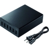 サンワサプライ USB充電器 高出力タイプ USB-A×6ポート 合計最大出力12A ブラック ACA-IP67BK