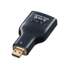 サンワサプライ HDMI変換アダプタ マイクロHDMI HDMI変換アダプタ マイクロHDMI AD-HD09MCK 画像1