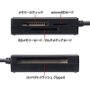 サンワサプライ USB3.1 マルチカードリーダー コンパクトタイプ 4スロット搭載 ブラック USB3.1 マルチカードリーダー コンパクトタイプ 4スロット搭載 ブラック ADR-3ML39BKN 画像2