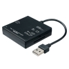 サンワサプライ USB2.0 カードリーダー コンパクトタイプ 4スロット搭載 ブラック USB2.0 カードリーダー コンパクトタイプ 4スロット搭載 ブラック ADR-ML23BKN 画像1