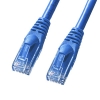サンワサプライ カテゴリ6Aより線LANケーブル 超高速 10ギガビットイーサネット対応 ブルー 0.15m KB-T6AY-0015BL