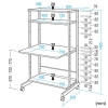 サンワサプライ パソコンラック 大型機器収納可能 キャスター付 幅800mm ライトグレー パソコンラック 大型機器収納可能 キャスター付 幅800mm ライトグレー RAC-EC13N2 画像2