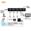 サンワサプライ 【生産完了品】HDMI切替器 4K 2K対応 3入力1出力 リモコン付 HDMI切替器 4K 2K対応 3入力1出力 リモコン付 SW-UHD31R 画像2