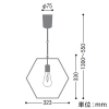 コイズミ照明 LEDフレームペンダントライト 引掛シーリングタイプ 白熱球40W相当 非調光 電球色 ランプ付 LEDフレームペンダントライト 引掛シーリングタイプ 白熱球40W相当 非調光 電球色 ランプ付 AP50321 画像2
