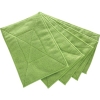 トラスコ中山 マイクロファイバーカラー雑巾(5枚入) 緑 MFCT5P-GN