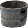ハセガワ ウイスキー樽プランター 椀型50 ブラック GB-5033