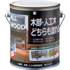 BANーZI 木部・人工木用塗料 ALL WOOD 0.7L オリーブ 22-40B K-ALW/L07E4