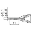 白光 ノズル 0.8MM ロング型 N61-11