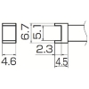 白光 こて先 トンネル 5.1mmX4.6mm T12-1001