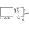 白光 こて先 トンネル 13.4mmX20.5mm T12-1009