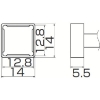 白光 こて先 クワッド 12.8mmX12.8mm T12-1203