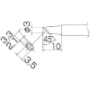 白光 こて先 3BC型 溝付 はんだメッキ 1mm T13-BCM3