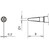白光 こて先1L型 400℃ T38-02L1
