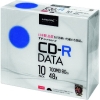 ハイディスク CD-R 10枚スリムケース入り TYCR80YP10SC