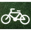 アトムペイント フロアサイン 自転車マーク (幅62cmx高さ35cm) 00001-03692