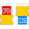 IM スライド表示タグ OPEN CLOSE (OPEN - 赤地に白 / CLOSE - 青字に白) AIST7-EN