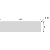 IM 刻印用アルミプレート 10×40×0.8 4-R1 10枚入 刻印用アルミプレート 10×40×0.8 4-R1 10枚入 AL-104 画像2