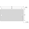 IM 刻印用アルミプレート 25×50×0.8 2-φ3 4-R2 10枚入 刻印用アルミプレート 25×50×0.8 2-φ3 4-R2 10枚入 AL-255H 画像2