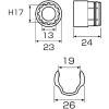 アネックス オフセットアダプター用ソケット17mm オフセットアダプター用ソケット17mm AOA-1917 画像2