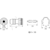 アネックス オフセットアダプター用ビットアダプター オフセットアダプター用ビットアダプター AOA-19BA 画像2