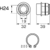 アネックス オフセットアダプター30mm 専用ソケット H24mm オフセットアダプター30mm 専用ソケット H24mm AOA-3024 画像2